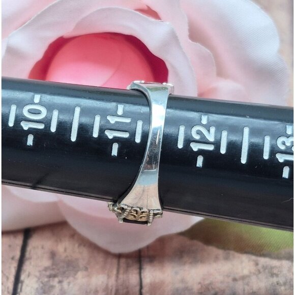 STS Chuck Clemency Sterling Silver & Pink Cocktail Statement Ring Size 11.5 - Picture 11 of 11